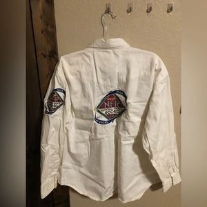 Vintage Wrangler 2004 Las Vegas NFR (National Finals Rodeo) White Button Down